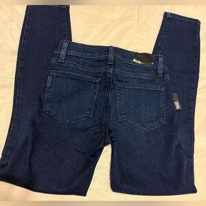 PAIGE Dark Blue Ankle & Cropped Jeans